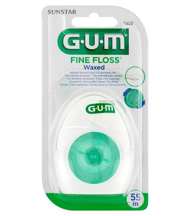 Sunstar GUM Fine-Floss Nić dentystyczna 55 m - 1 szt. - cena, opinie, stosowanie