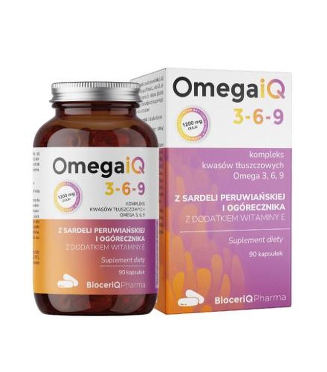 BioceriQ Pharma, OmegaiQ 3-6-9, kapsułki, 90 sztuk