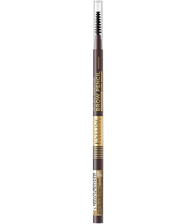 Eveline Micro Precise Brow Pencil Ultraprecyzyjna kredka do brwi Dark Brown 03 - 1 szt. - cena, opinie, właściwości