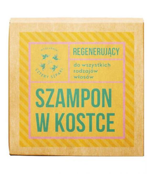 Mydlarnia Cztery Szpaki Regenerujący szampon w kostce Eukaliptus Cytrynowy, 75 g