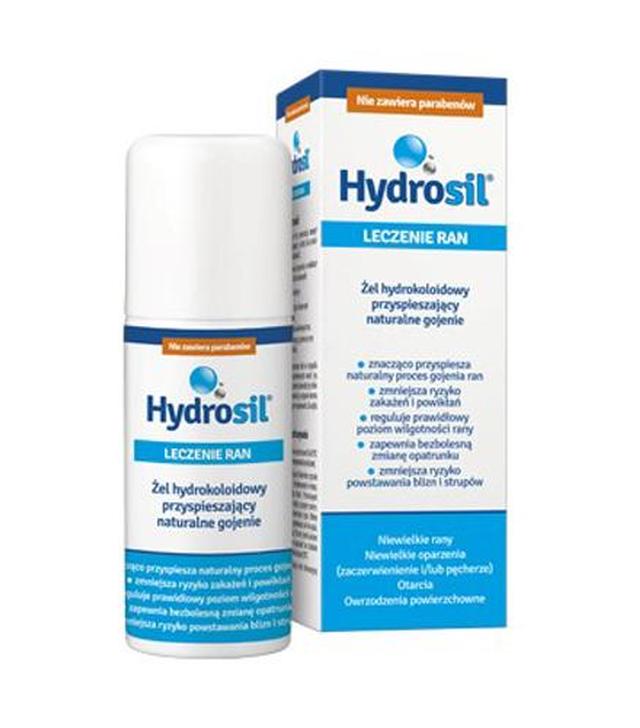 HYDROSIL Żel do leczenia ran, zmniejsza ryzyko blizn i powikłań, 70 ml - ważny do 2025-07-12