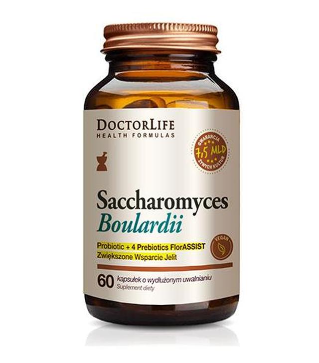DoctorLife Saccharomyces Boulardii - 60 kaps. - cena, opinie, właściwości
