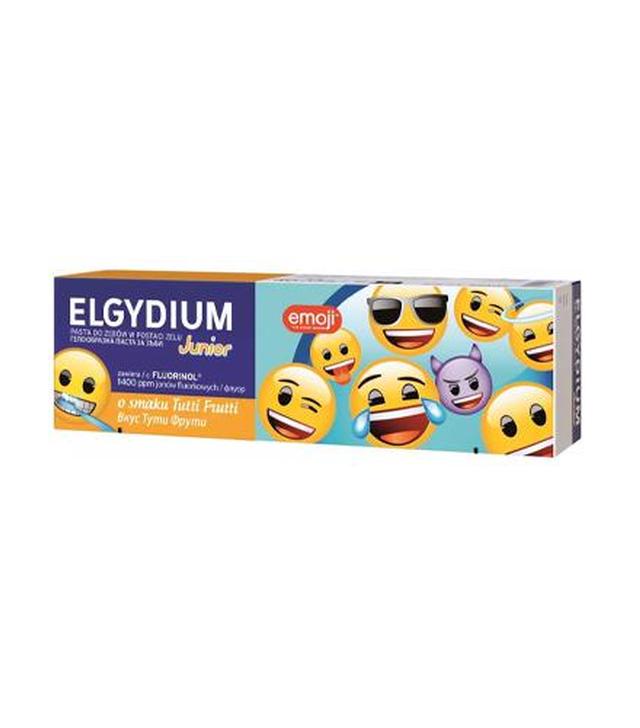 Elgydium Emoji Junior Tutti Frutti Pasta do zębów dla dzieci 7-12 lat, 50 ml cena, opinie, skład