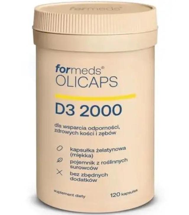 Olicaps Witamina D3 2000, kapsułki, 120 sztuk