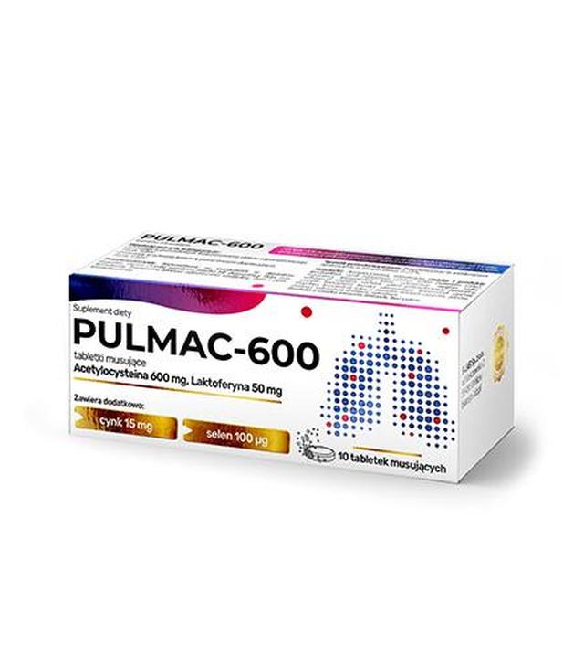 Pulmac-600, 10 tabletek musujących - ważny do 2025-09-04