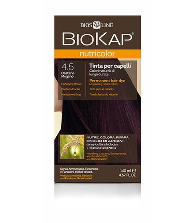 BioKap Nutricolor Farba do włosów 4.5 Mahoniowy Brąz - 140 ml - cena, opinie, właściwości