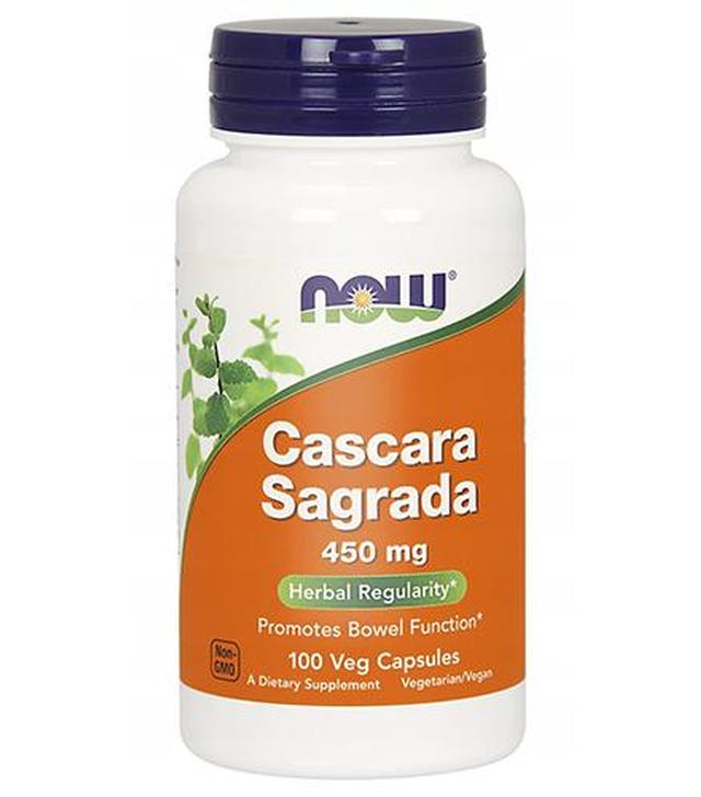NOW FOODS Cascara sagrada 450 mg - 100 kaps.