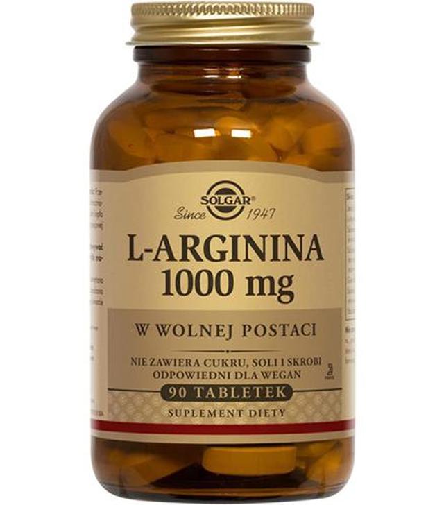 SOLGAR L-ARGININA 1000 mg, 90 tabletek