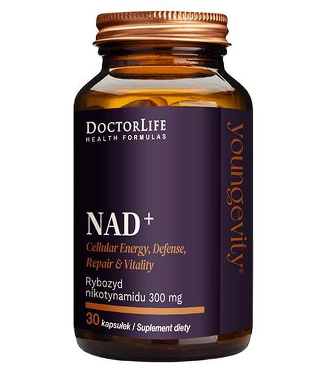 Doctor Life NAD+ Rybozyd nikotynamidu 300 mg, 30 kaps., cena, wskazania, składniki