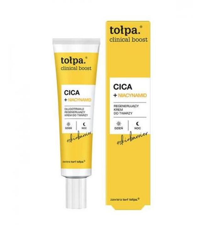 Tołpa Cilinical boost CICA+ Niacynamid, Regenerujący krem do twarzy, 40 ml