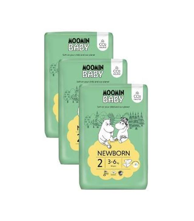 Moomin Baby 2 Newborn pieluszki 3-6 kg, 168 sztuk