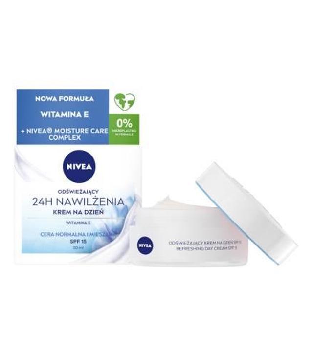 Nivea Odświeżający krem na dzień z witaminą E, cera normalna i mieszana, SPF15, 50 ml