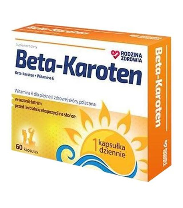 Rodzina Zdrowia Beta-Karoten - 60 kaps. - cena, opinie, stosowanie