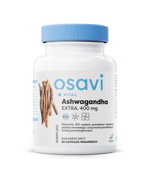 Ashwagandha Extra 400 mg, 60 vegan kaps.