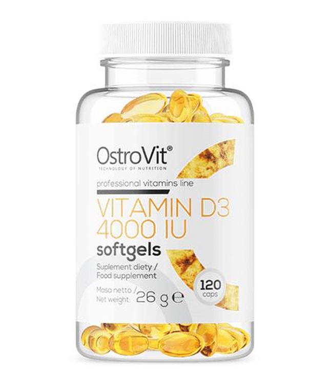 OstroVit Vitamin D3 4000 IU - 120 kaps. - cena, opinie, składniki