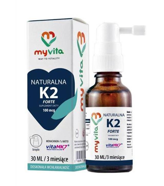MYVITA Naturalna witamina K2 Forte 100 mcg - 30 ml