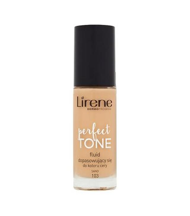 Lirene Perfect Tone Fluid dopasowujący się do koloru cery Sand 103 chłodny, 30 ml, cena, opinie, właściwości