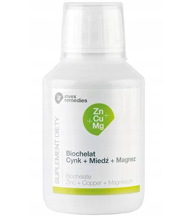 Invex Remedies Biochelat Cynk + Miedź + Magnez - 150 ml - cena, opinie, skład