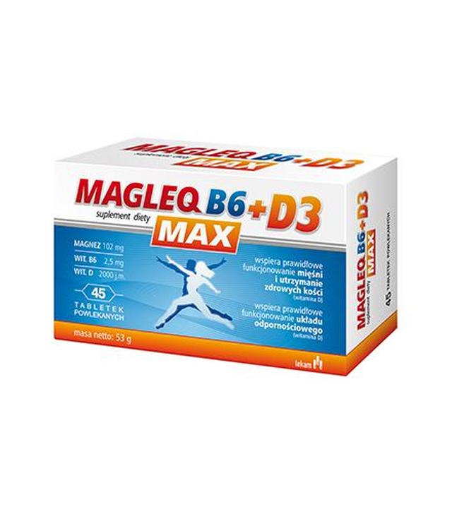 Magleq B6 max + D3 - 45 tabletek