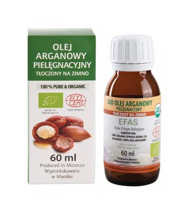BIO Olej arganowy pielęgnacyjny, tłoczony na zimno, 60 ml