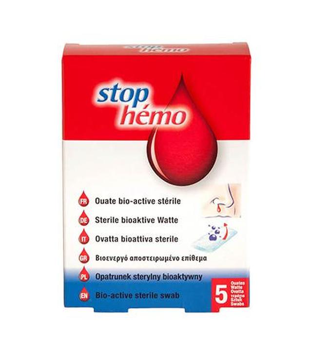 Stop Hemo opatrunek sterylny bioaktywny - 5 szt. - cena, opinie, właściwości