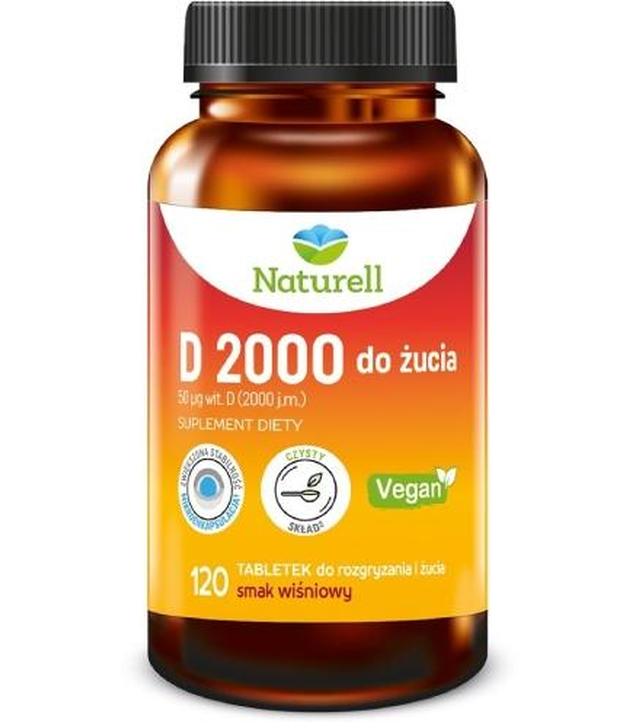 Naturell D 2000 do żucia, 120 tabletek