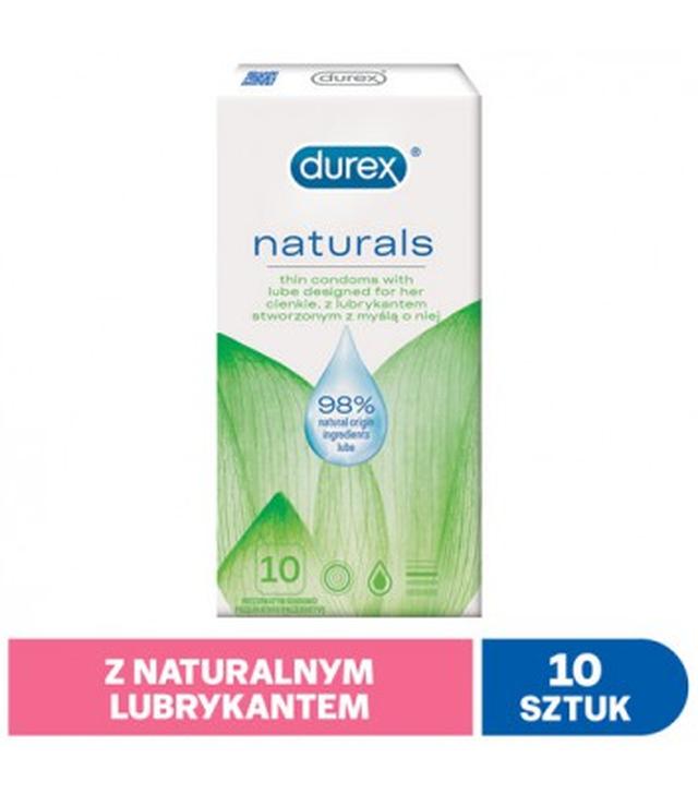 DUREX NATURALS Prezerwatywy cienkie naturalne - 10 szt. - cena, opinie, właściwości