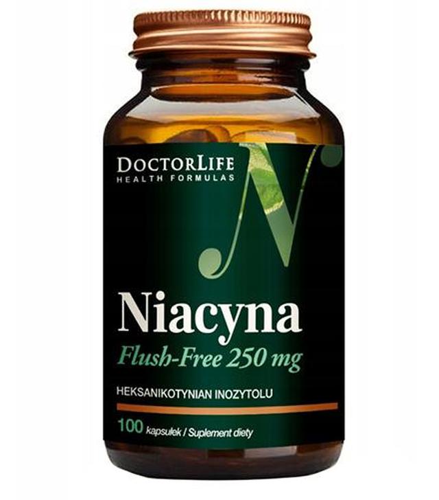 Doctor Life Niancyna Flush - Free 250 mg, 100 kaps., cena, opinie, stosowanie