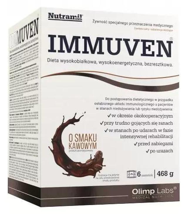 Olimp Immuven o smaku kawowym, 6 saszetek