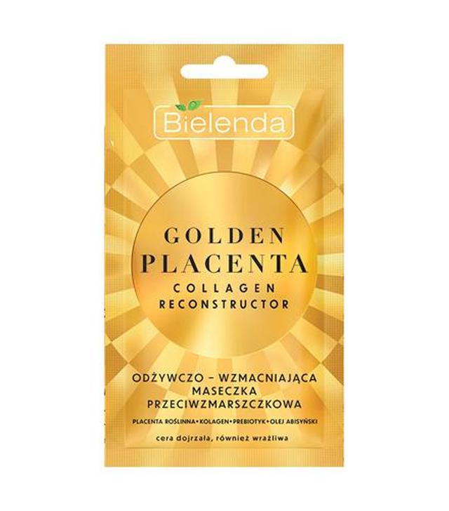 Bielenda Golden Placenta Collagen Reconstructor Odżywczo-Wzmacniająca Maseczka przeciwzmarszczkowa, 8 g cena, opinie, właściwości