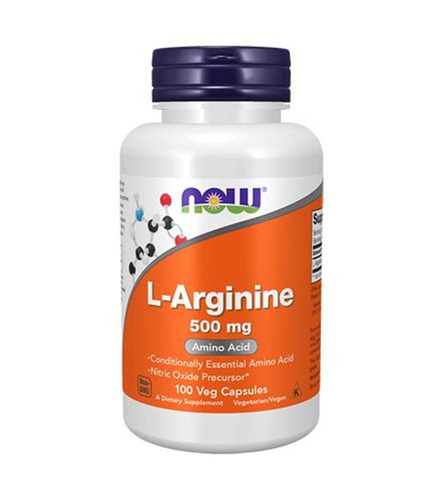 Now L-Arginine, 100 kaps., cena, opinie, składniki