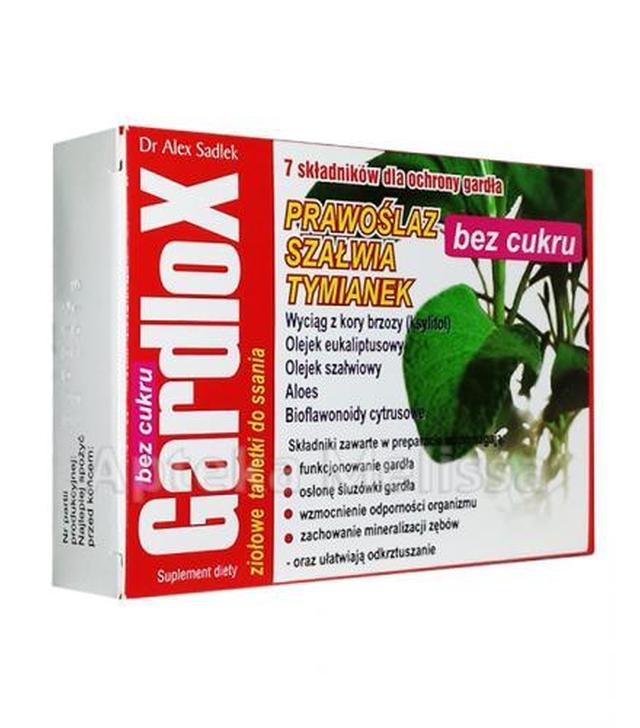 Gardlox Ziołowe tabletki do ssania bez cukru, 16 tabletek