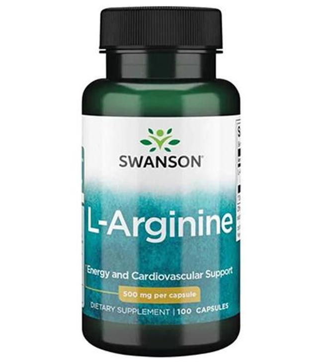SWANSON L-Arginina 500 mg - 100 kaps.
