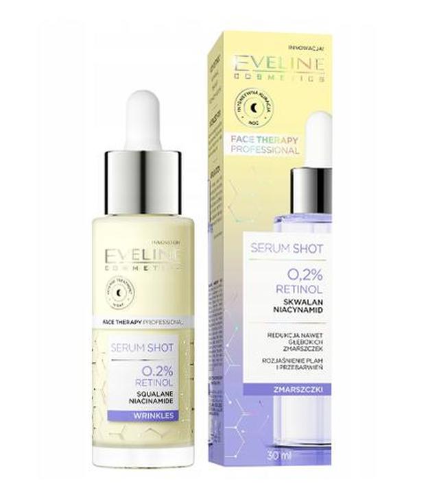 Eveline Cosmetics Serum Shot Kuracja przeciwzmarszczkowa 0,2% retinol, 30 ml, cena, wskazania, właściwości