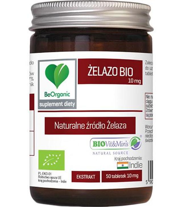 BeOrganic Żelazo Bio, tabletki, 50 sztuk