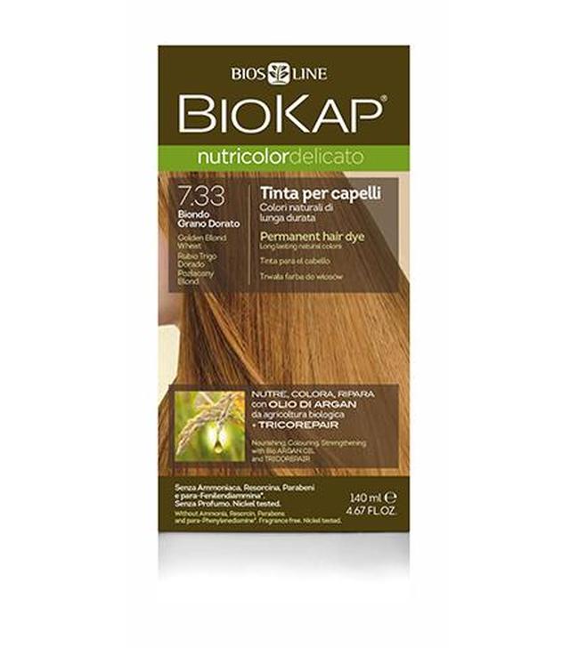 BioKap Nutricolor Delicato Rapid Farba do włosów 7.33 Pozłacany Blond - 135 ml - cena, opinie, właściwości