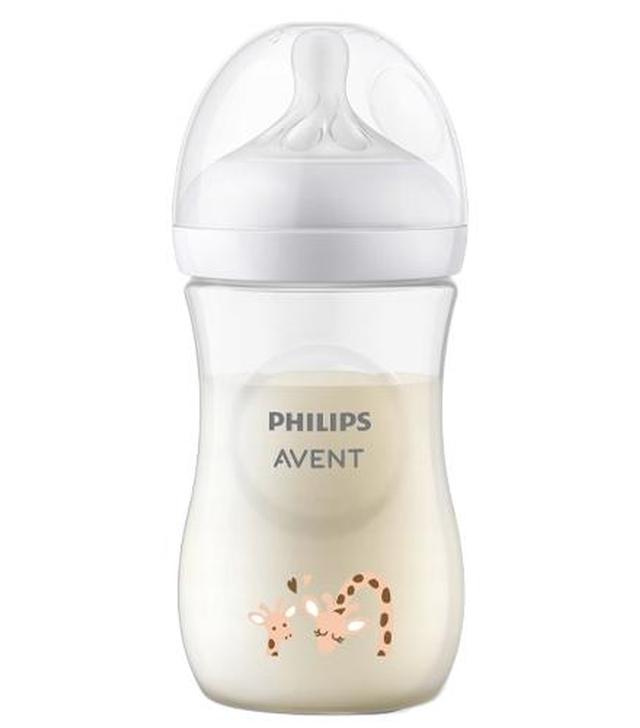 Philips Avent Responsywna Butelka Natural z decorem żyrafy SCY903/66, 260 ml