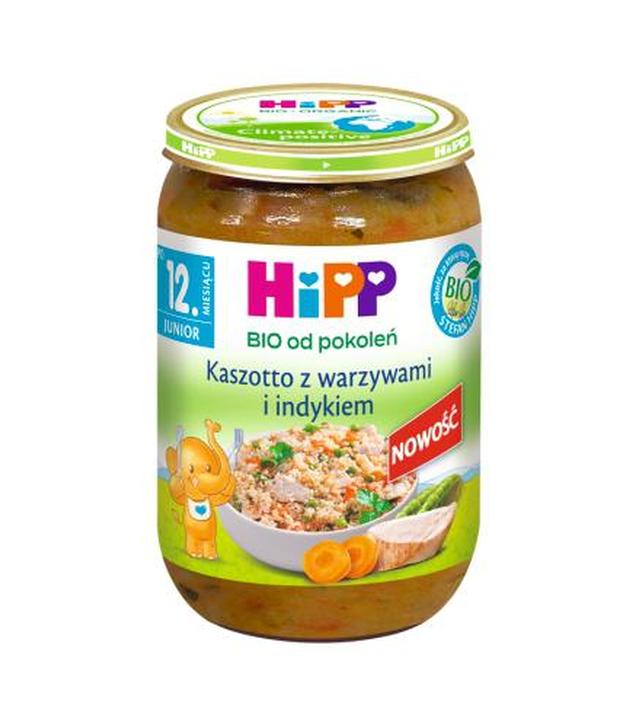 Hipp Kaszotto z warzywami i indykiem BIO, 250 g, cena, właściwości, opinie