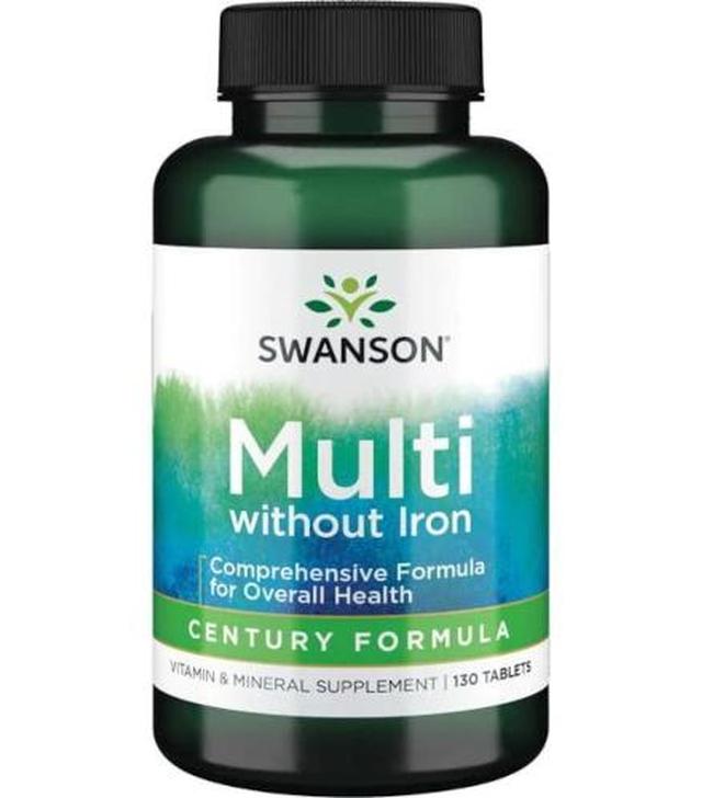 SWANSON Century Formula bez żelaza - 130 kaps.