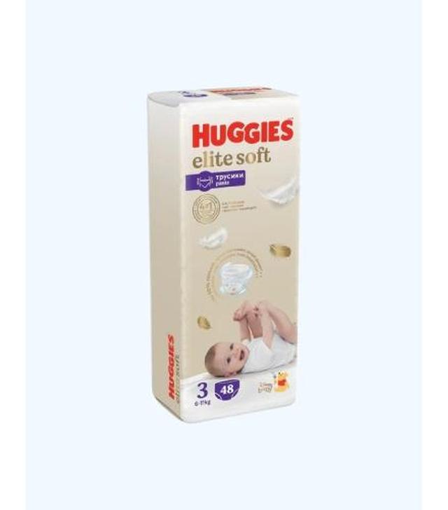 Huggies Elite Soft 3 Pieluchomajtki 6-11 kg, 48 sztuk - ważny do 2025-04-25