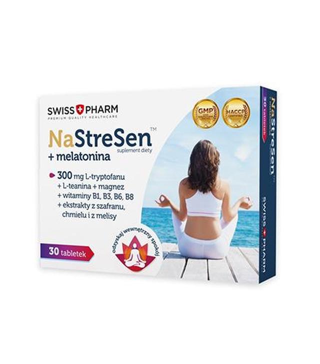 Swiss+Pharm NaStreSen + melatonina, 30 tabletek