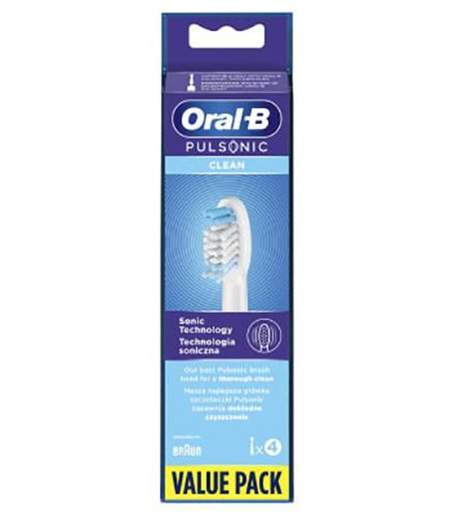Oral - B Pulsonic Clean SR32 Końcówki do szczoteczki elektrycznej, 4 szt., cena, opinie, stosowanie