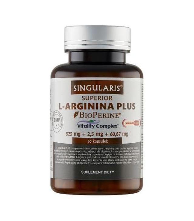 Singularis Superior L-Arginina Plus  - 60 kaps. - cena, opinie, skład