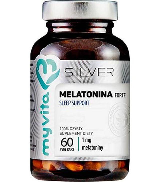 MyVita Silver Pure 100 % Melatonina Forte, 60 kaps., cena, opinie, wskazania