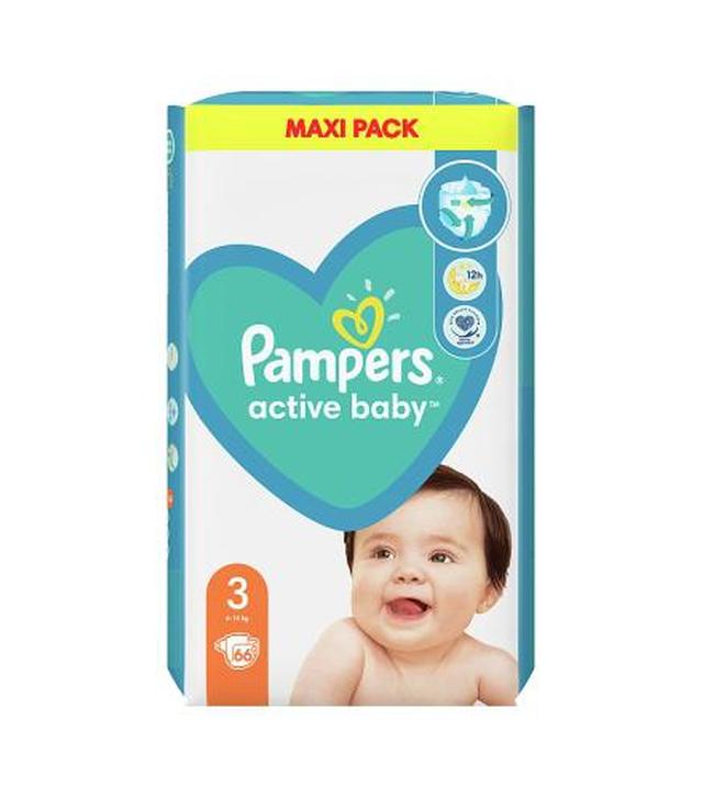 Pampers Pieluchy Active Baby rozmiar 3, 66 sztuk pieluszek