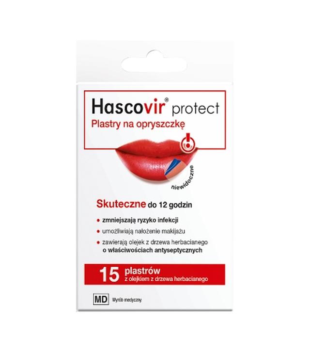 HASCOVIR Plastry na opryszczkę, 15 plasterków