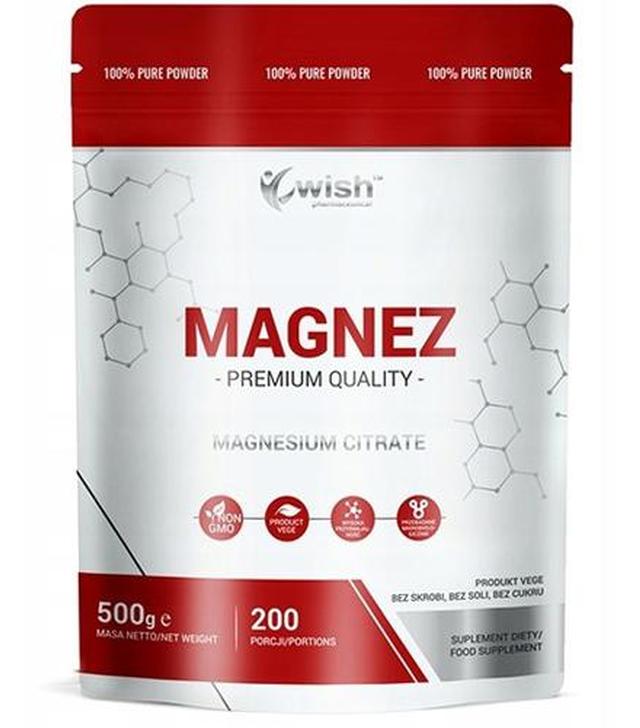 Wish Magnez Cytrynian Magnezu - 500 g - cena, opinie, dawkowanie