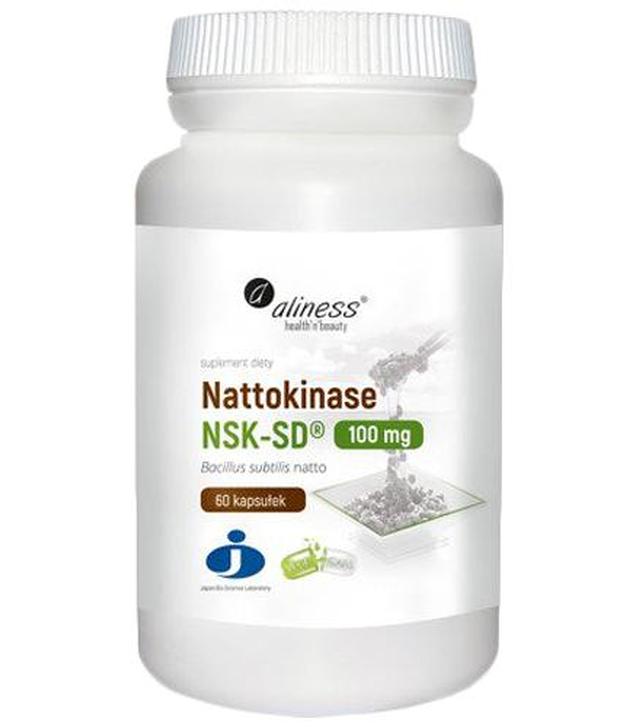 Aliness Nattokinase NSK-SD 100 mg - 60 kaps. - cena, opinie, składniki