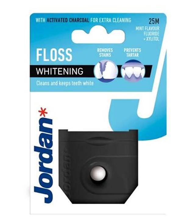 Jordan Floss Whitening Nić dentystyczna, 25 m, cena, opinie, stosowanie