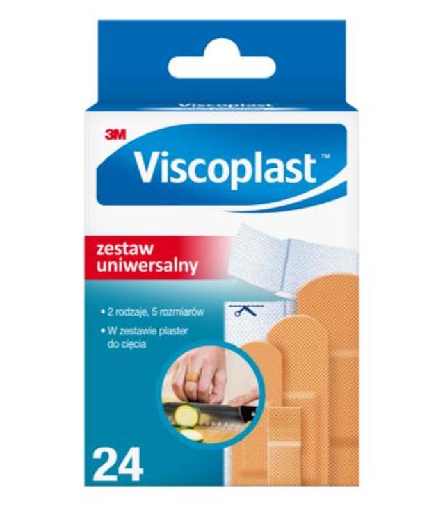 Viscoplast Zestaw uniwersalnych plastrów 2 rodzaje 5 rozmiarów, 24 sztuki - ważny do 2025-03-23